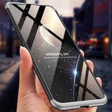 For ONE PLUS 6T 3 in 1 360 Degree Non-slip Shockproof Full Protective Case Red black red_ONE PLUS 6T