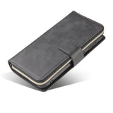 For Samsung A10/A20/A30/A50/A30S/A50S Pu Leather  Mobile Phone Cover Zipper Card Bag + Wrist Strap black