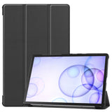 For Sumsung S6 TAB S6 10.5Inch T860 Fall Resistant 3Folding Smart Stay Laptop Protective Case Silver grey_TAB S6 2019 T860