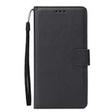 For Xiaomi Pocophone F1 Flip-type Leather Protective Phone Case with 3 Card Position Buckle Design Phone Cover  black
