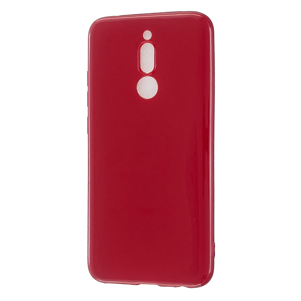 For Redmi 8 / Redmi 8A Cellphone Cover Glossy TPU Phone Case Defender Full Body Protection Smartphone Shell Rose red