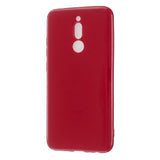 For Redmi 8 / Redmi 8A Cellphone Cover Glossy TPU Phone Case Defender Full Body Protection Smartphone Shell Rose red