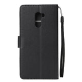 For Xiaomi Pocophone F1 Flip-type Leather Protective Phone Case with 3 Card Position Buckle Design Phone Cover  black