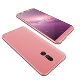 For HUAWEI MAIMANG 6/Mate 10 lite/Honor 9i(india)/Nova 2i Ultra Slim PC Back Cover Non-slip Shockproof 360 Degree Full Protective Case Red black red