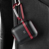 Leather Case Cover Protective Skin Earphones Charging Case for AirPods White