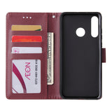 For HUAWEI P30 lite/nova 4E Flip-type Leather Protective Phone Case with 3 Card Position Buckle Design Phone Cover  Rose gold