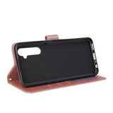 For OPPO Realme C3/Realme 6 PU Leather Mobile Phone Cover with 3 Cards Slots Phone Frame Rose gold