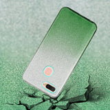 For OPPO F9/F9 Pro/A7X/F11 Pro/A8/A31 Phone Case Gradient Color Glitter Powder Phone Cover with Airbag Bracket green