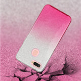 For OPPO F9/F9 Pro/A7X/F11 Pro/A8/A31 Phone Case Gradient Color Glitter Powder Phone Cover with Airbag Bracket Pink