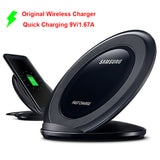 Samsung Fast Qi Wireless Charger Pad for Samsung Galaxy S10 S9 S8 Plus S7 S6 edge Note 9 8 /iPhone X XR XS 8 black