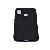 For HUAWEI Y6 2019 Lovely Candy Color Matte TPU Anti-scratch Non-slip Protective Cover Back Case black