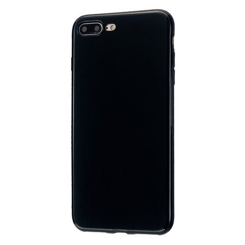 For iPhone 5/5S/SE/6/6S/6 Plus/6S Plus/7/8/7 Plus/8 Plus Cellphone Cover Soft TPU Bumper Protector Phone Shell Bright black