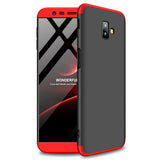 For Samsung J6 Plus/ J6 Prime 3 in 1 360 Degree Non-slip Shockproof Full Protective Case Blue black blue_Samsung J6 Plus/ J6 Prime