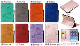 For iPad mini 1/2/3/4 Fashion Butterfly Embossed PU Leather Magnetic Closure Stand Case Auto Wake/Sleep Cover with Pen Slot green