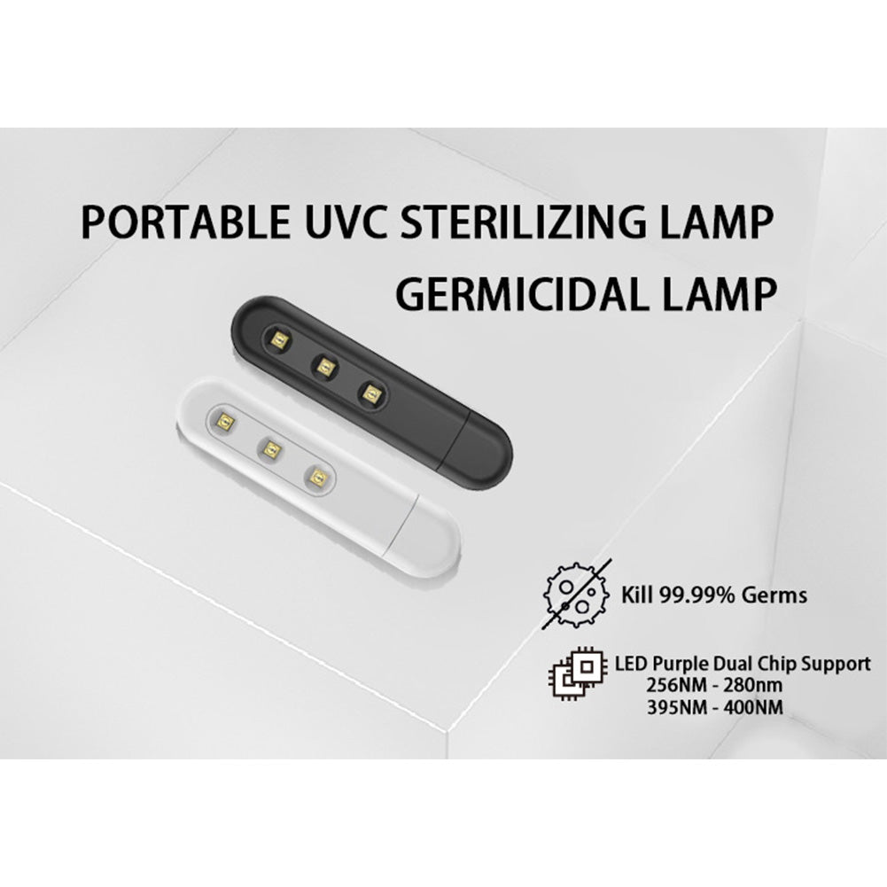 Portable UVC Disinfection Lamp Ultraviolet Sterilization Germicidal Light