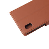 For Samsung A10 Flip-type Leather Protective Phone Case with 3 Card Position Buckle Design Phone Cover  blue