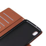 For Samsung A10 Flip-type Leather Protective Phone Case with 3 Card Position Buckle Design Phone Cover  blue