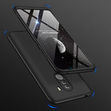 For XIAOMI Pocophone F1 Ultra Slim PC Back Cover Non-slip Shockproof 360 Degree Full Protective Case blue black blue