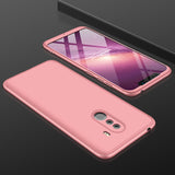 For XIAOMI Pocophone F1 Ultra Slim PC Back Cover Non-slip Shockproof 360 Degree Full Protective Case blue black blue
