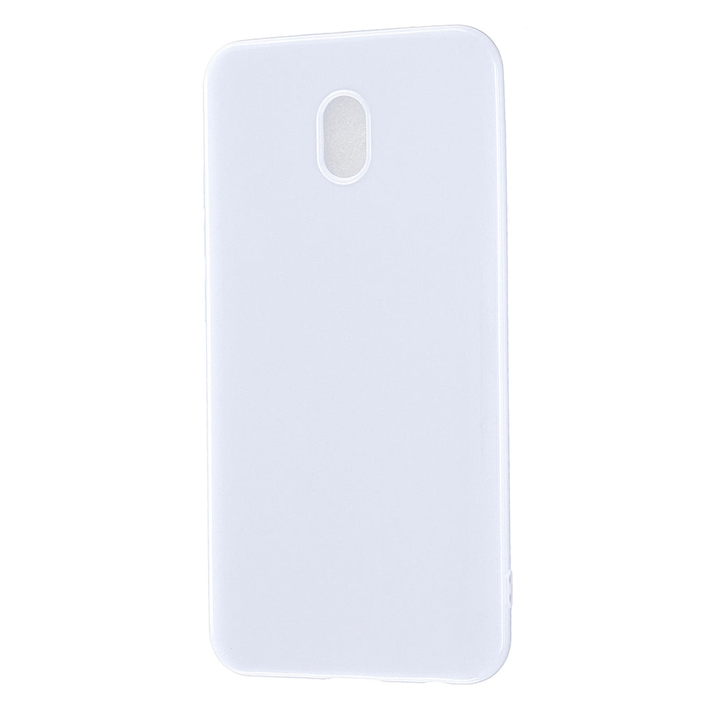 For Redmi 8 / Redmi 8A Cellphone Cover Glossy TPU Phone Case Defender Full Body Protection Smartphone Shell Milk white