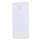 For Redmi 8 / Redmi 8A Cellphone Cover Glossy TPU Phone Case Defender Full Body Protection Smartphone Shell Milk white