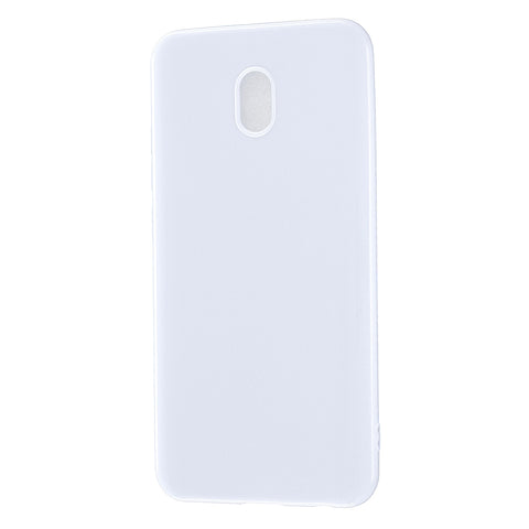 For Redmi 8 / Redmi 8A Cellphone Cover Glossy TPU Phone Case Defender Full Body Protection Smartphone Shell Milk white