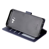 For Samsung J4 plus Flip-type Leather Protective Phone Case with 3 Card Position Buckle Design Phone Cover  blue