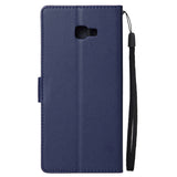 For Samsung J4 plus Flip-type Leather Protective Phone Case with 3 Card Position Buckle Design Phone Cover  blue