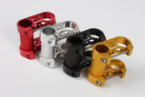 Litepro Bicycle Double Stem Riser Bicyle Handlebar Stem Adjustable Folding Bike Handlebar Stem  red