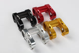Litepro Bicycle Double Stem Riser Bicyle Handlebar Stem Adjustable Folding Bike Handlebar Stem  red