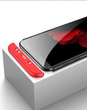 For Samsung J8 2018 360 Degree Protective Case Ultra Thin Hard Back Cover red