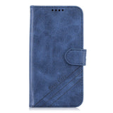 For Samsung A51/A71/M30S Case Soft Leather Cover with Denim Texture Precise Cutouts Wallet Design Buckle Closure Smartphone Shell  blue