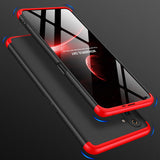For OPPO Realme 6 Pro Cellphone Case PC Full Protection Anti-Scratch Mobile Phone Shell Cover Red + black