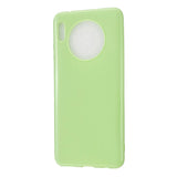 For HUAWEI Mate 30/30 Lite/30 Pro Cellphone Case Simple Profile Soft TPU Shock-Absorption Phone Cover Bright black