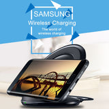 Samsung Fast Qi Wireless Charger Pad for Samsung Galaxy S10 S9 S8 Plus S7 S6 edge Note 9 8 /iPhone X XR XS 8 black