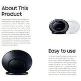 Samsung Fast Qi Wireless Charger Pad for Samsung Galaxy S10 S9 S8 Plus S7 S6 edge Note 9 8 /iPhone X XR XS 8 white