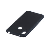 For HUAWEI Y7 2019 Lovely Candy Color Matte TPU Anti-scratch Non-slip Protective Cover Back Case black