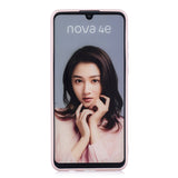 For HUAWEI P30 LITE/NOVA 4E Lovely Candy Color Matte TPU Anti-scratch Non-slip Protective Cover Back Case black