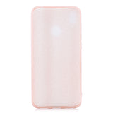 For HUAWEI Y7 2019 Lovely Candy Color Matte TPU Anti-scratch Non-slip Protective Cover Back Case black