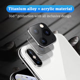 Camera Lens Protector Cellphone Lens Protective Cover Metal Sticker Cover for iPhone X/XS/MAX Scratch-proof Glass gold