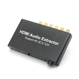 HDMI Splitter 4K Audio Decoder HDMI 5.1 Audio Decoder Dolby HDMI Repeater black