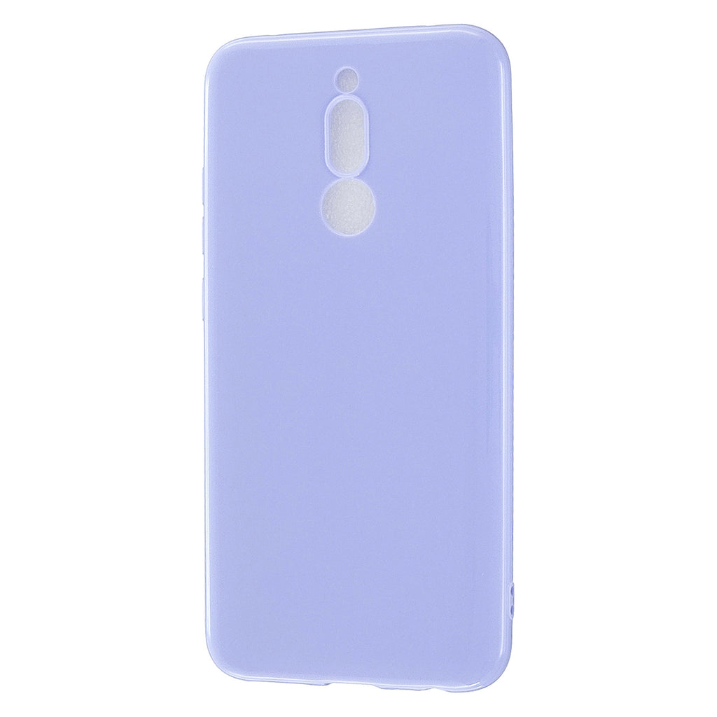 For Redmi 8 / Redmi 8A Cellphone Cover Glossy TPU Phone Case Defender Full Body Protection Smartphone Shell Taro purple