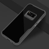 For Samsung A8 2018/A530 Ultra Slim Translucent Back Cover Non-slip Shockproof TPU Full Protective Case  Transparent gray