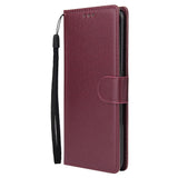 For OPPO F11 pro Wallet-type PU Leather Protective Phone Case with Buckle & 3 Card Position Gold
