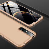 For VIVO V15pro Ultra Slim PC Back Cover Non-slip Shockproof 360 Degree Full Protective Case gold