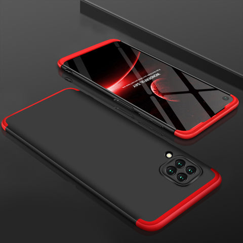 For HUAWEI Nova 6SE/P40 lite/Nova 7i Cellphone Case PC Full Protection Anti-Scratch Mobile Phone Shell Cover Red + black
