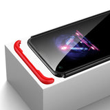 For HUAWEI Nova 6SE/P40 lite/Nova 7i Cellphone Case PC Full Protection Anti-Scratch Mobile Phone Shell Cover Red + black