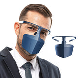 Protective Mask Spectacle Type Splash Proof Anti Droplet Quarantine Women Man Mask Adult Face Shields  green_1 pc