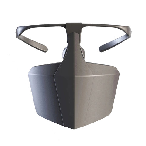 Protective Mask Spectacle Type Splash Proof Anti Droplet Quarantine Women Man Mask Adult Face Shields  black_1 pc