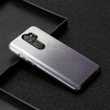 For Redmi Note 7/Note 7 pro/Note 8/Note 8 pro/8/8A Phone Case Gradient Color Glitter Powder Phone Cover with Airbag Bracket black